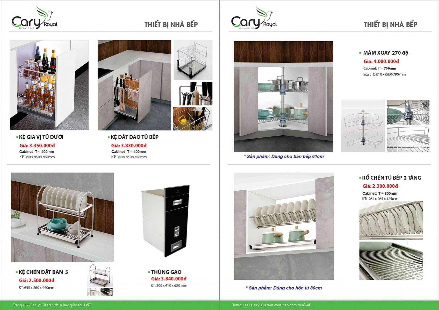 Thiết bị vệ sinh Cary Royal Catalogue và Bảng giá mới nhất 2026 /Page 67